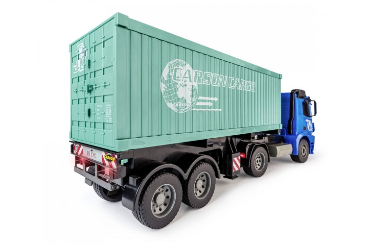 1:20 Carson 907671 RC Vrachtwagen Mercedes Arocs met Container en Trailer - Crs907671 12 - CRS907671