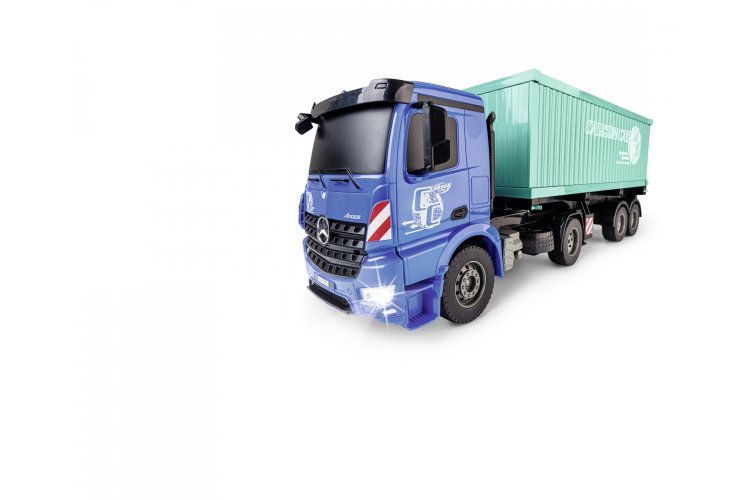 1:20 Carson 907671 RC Vrachtwagen Mercedes Arocs met Container en Trailer - Crs907671 2 - CRS907671