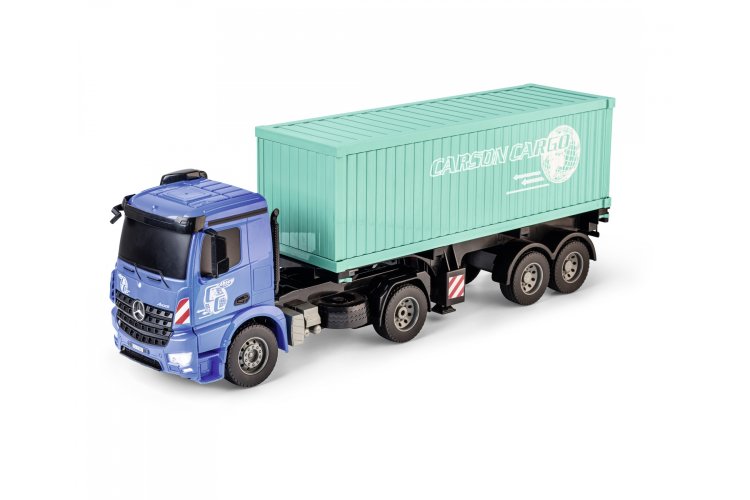 1:20 Carson 907671 RC Vrachtwagen Mercedes Arocs met Container en Trailer - Crs907671 4 - CRS907671