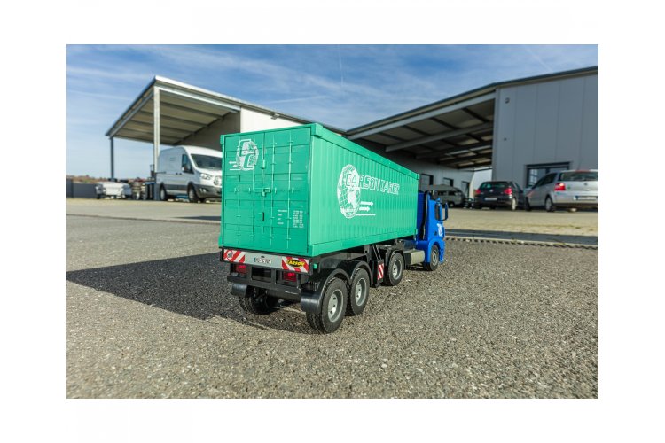 1:20 Carson 907671 RC Vrachtwagen Mercedes Arocs met Container en Trailer - Crs907671 7 - CRS907671