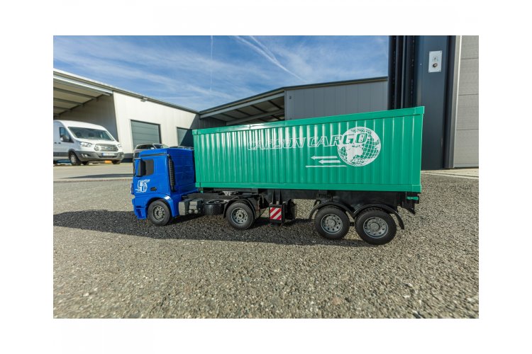 1:20 Carson 907671 RC Vrachtwagen Mercedes Arocs met Container en Trailer - Crs907671 8 - CRS907671