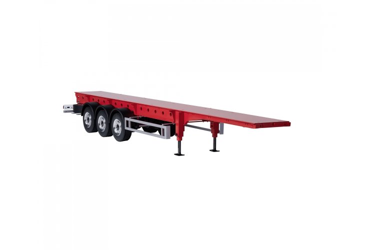 1:14 Carson 907730 RC 3-Assige Trailer zonder Opbouw - Versie III - Crs907730 1 - CRS907730