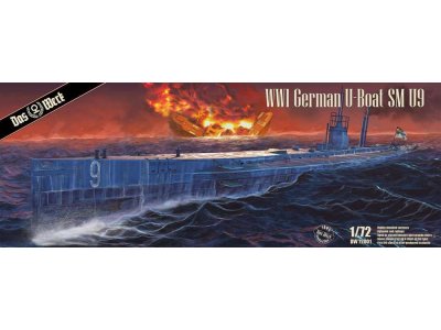 1:72 Das Werk 72001 German WWI Petroleum-Electric U-Boat SM U-9 - Das werk 72001 uboat sm u9 - DW72001