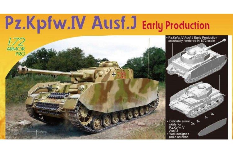 1:72 Dragon 7409 Pz.Kpfw.IV Ausf.J Early Production - Dragon7409 - DRG7409