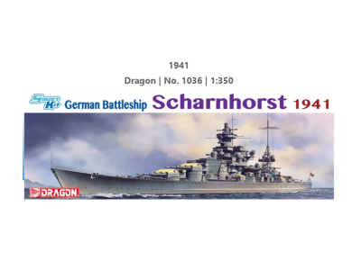 1:350 Dragon 1036 Duits Slagschip Scharnhorst 1941 - Drg1036 1 - DRG1036