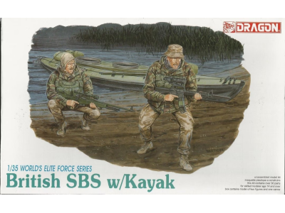 1:35 Dragon 3023 British SBS w/Kayak - Worlds Elite Force Series - Drg3023 - DRG3023