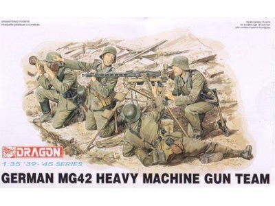 1:35 Dragon 6064 German MG42 Heavy Machine Gun Team - Figures - Drg6064 - DRG6064