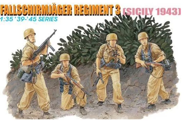 1:35 Dragon 6195 Fallschirmjager Regiment 3 - Sicily 1943 - Drg6195 - DRG6195