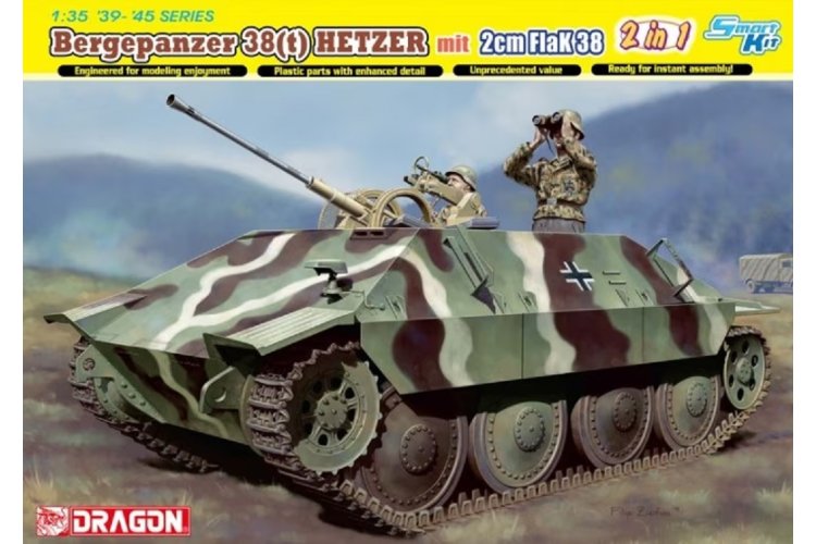 1:35 Dragon 6399 Bergepanzer 38(t) Hetzer mit 2cm FlaK 38 - Drg6399 1 - DRG6399