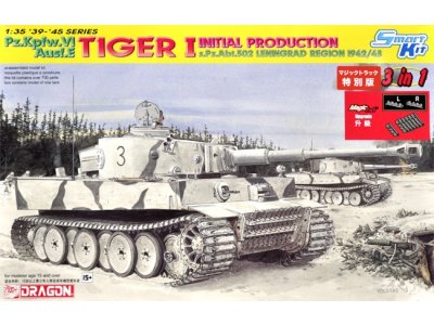 1:35 Dragon 6600 Tiger I Initial Production - s.Pz.Abt.502 Leningrad Region 1942/43 - Drg6600 1 - DRG6600