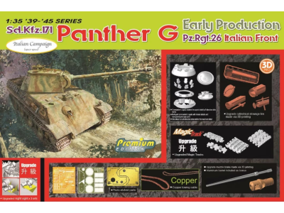 1:35 Dragon 6622 Sd.Kfz.171 Panther G Early Production - Pz.Rgt.26 Italian Front - Drg6622 - DRG6622