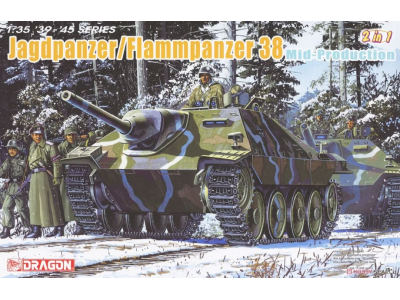 1:35 Dragon 6845 Jagdpanzer/Flammpanzer 38 Mid Production (2 in 1) - Drg6845 - DRG6845