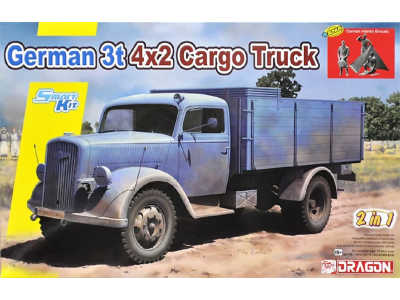 1:35 Dragon 6974 German 3t 4x2 Cargo Truck - 2 in 1 - Drg6974 - DRG6974