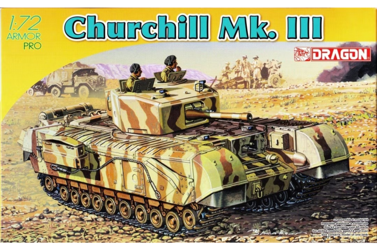 1:72 Dragon 7396 Churchill Mk.III Tank - Drg7396 - DRG7396