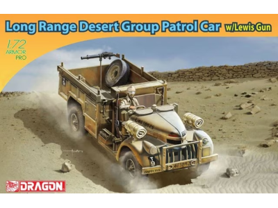 1:72 Dragon 7439 Long Range Desert Group Chevrolet 30 cwt Patrol Car w/Lewis Gun - Drg7439 - DRG7439