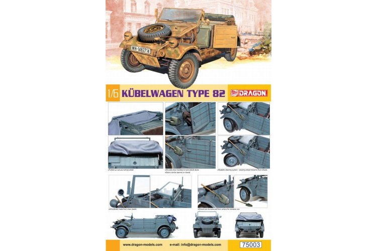 1:6 Dragon 75003 Kubelwagen Type 82 - Drg75003 2 - DRG75003