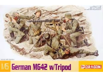 1:6 Dragon 75017 German MG42 w/Tripod - Drg75017 - DRG75017