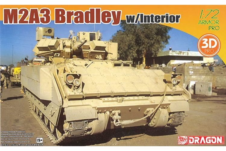 1:72 Dragon 7610 M2A3 Bradley w/Interior and 3D Printed Parts - Drg7610 1 - DRG7610