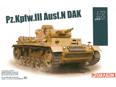 1:72 Dragon 7634 Pz.Kpfw.III Ausf.N DAK - Armor Neo Pro - Drg7634 - DRG7634