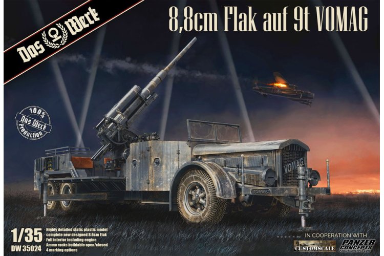 1:35 Das Werk 35024 8,8 cm Flak on a 9t VOMAG - Dw35024 1 - DW35024