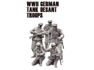 1:16 Das Werk DWF016 WWII Duitse Tank Desant Troepen - 5 Resin Figuren - Dwf016 1 - DWF016