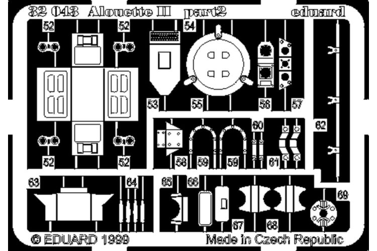 1:32 Eduard 32043 Accessoires voor Alouette II - Revell - Edu32043 xs 2 - EDU32043-XS