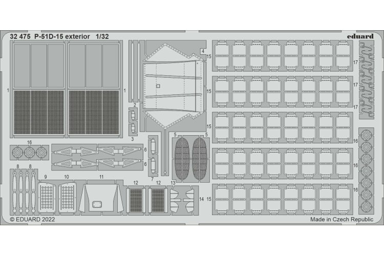 1:32 Eduard 32475 Exterior for P-51D-15 - Revell - Edu32475 lept z1 1 - EDU32475-XS