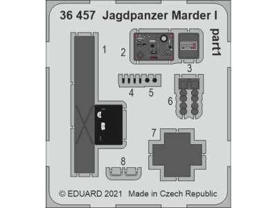 1:35 Eduard 36457 Accessoires for Jagdpanzer Marder I - Tamiya - Edu36457 lept1 z1 - EDU36457-XS