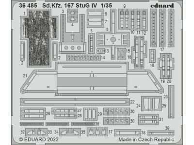 1:35 Eduard 36485 Accessoires for Sd. Kfz. 167 StuG IV - Rye Field Model - Edu36485 z1 - EDU36485-XS