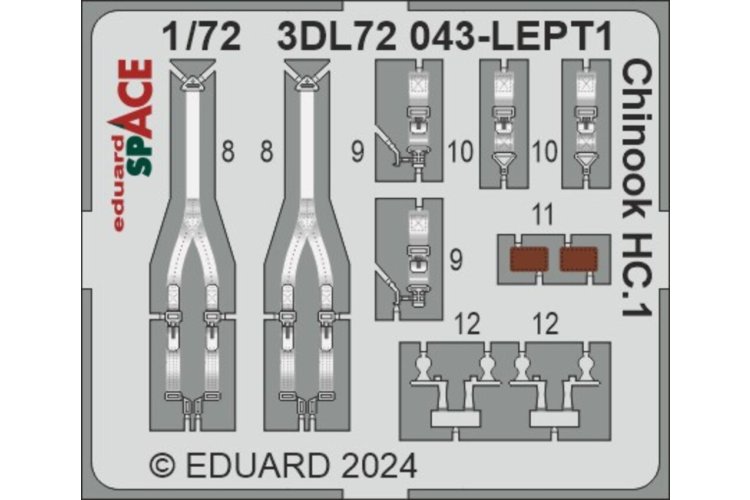 1:72 Eduard 3DL72043 Chinook HC.1 Space - Airfix - Edu3dl72043 xs 1 - EDU3DL72043-XS