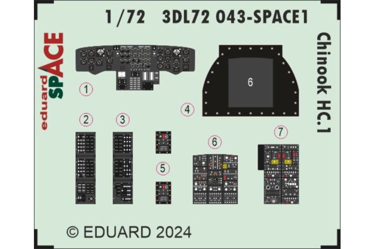 1:72 Eduard 3DL72043 Chinook HC.1 Space - Airfix - Edu3dl72043 xs 2 - EDU3DL72043-XS