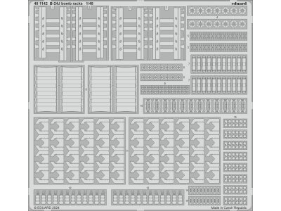 1:48 Eduard 481142 Photo-Etch Bommenrekken B-24J - HobbyBoss - Edu481142 xs 1 - EDU481142-XS