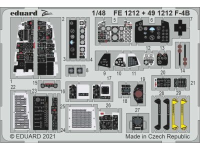 1:48 Eduard 491212 Accessoires for F-4B - Tamiya  - Edu491212 - EDU491212-XS