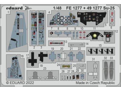 1:48 Eduard 491277 Accessoires for Su-25 - Zvezda - Edu491277 - EDU491277-XS