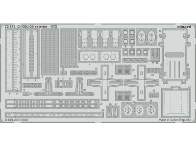 1:72 Eduard 72718 Exterior for C-130J-30 - Zvezda - Edu72718 lept z1 - EDU72718-XS