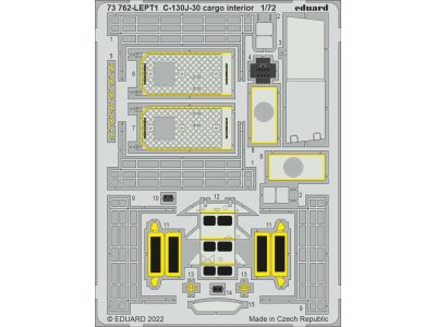 1:72 Eduard 73762 Cargo interior for C-130J-30 - Zvezda - Edu73762 lept1 z1 - EDU73762-XS