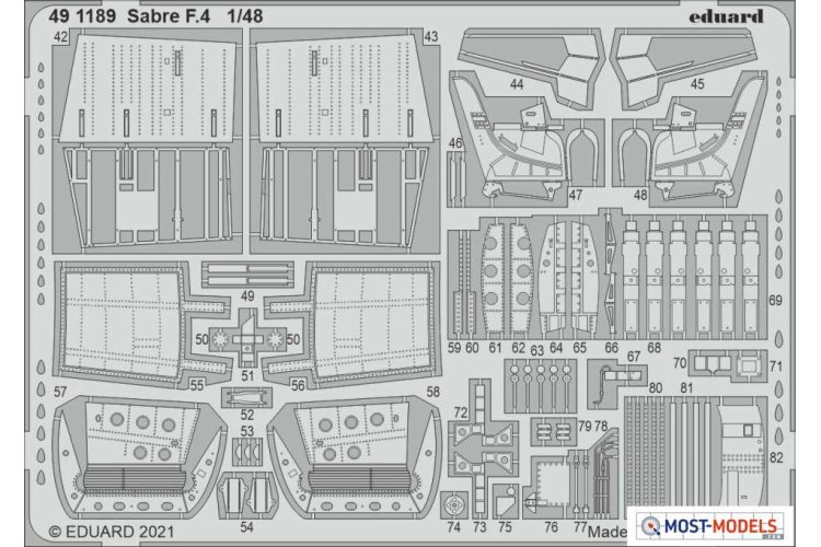 1:48 Eduard BIG49295 Accessoires for Sabre F.4 - Airfix - Edubig49295 1 - EDUBIG49295-XS