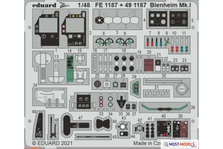 1:48 Eduard BIG49297 Accessoires for Blenheim Mk.I - Airfix - Edubig49297 7 - EDUBIG49297-XS