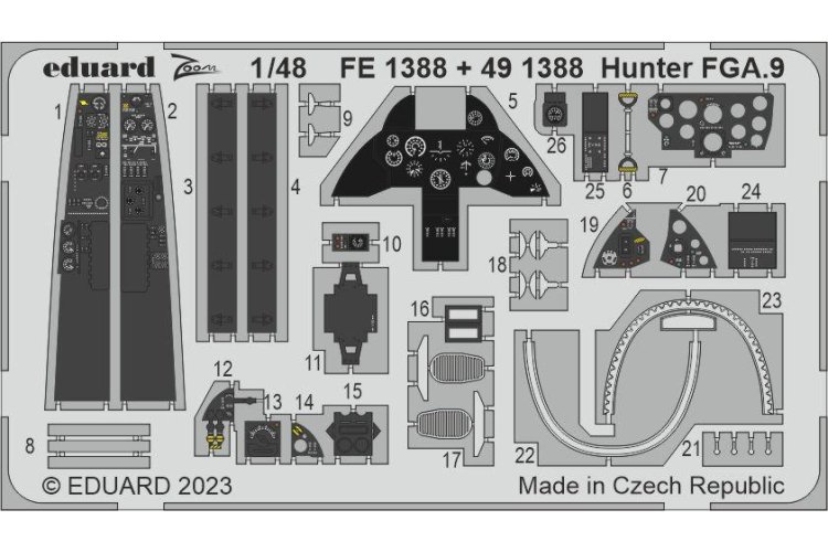 1:48 Eduard BIG49391 Accessoires for Hunter FGA.9 - Airfix - Edubig49391 fe13882 z1 - EDUBIG49391-XS