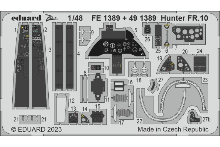 1:48 Eduard BIG49392 Accessoires for Hunter FR.10 - Airfix - Edubig49392 fe13892 z1 - EDUBIG49392-XS