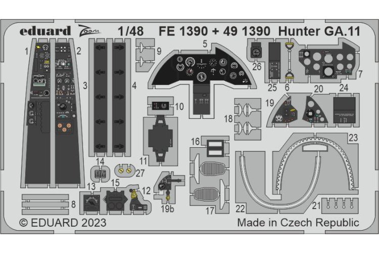 1:48 Eduard BIG49393 Accessoires for Hunter GA.11 - Airfix - Edubig49393 fe13903 z1 - EDUBIG49393-XS