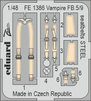 1:48 Eduard BIG49394 Accessoires for Vampire FB.5 - Airfix - Edubig49394 fe13861 z1 - EDUBIG49394-XS