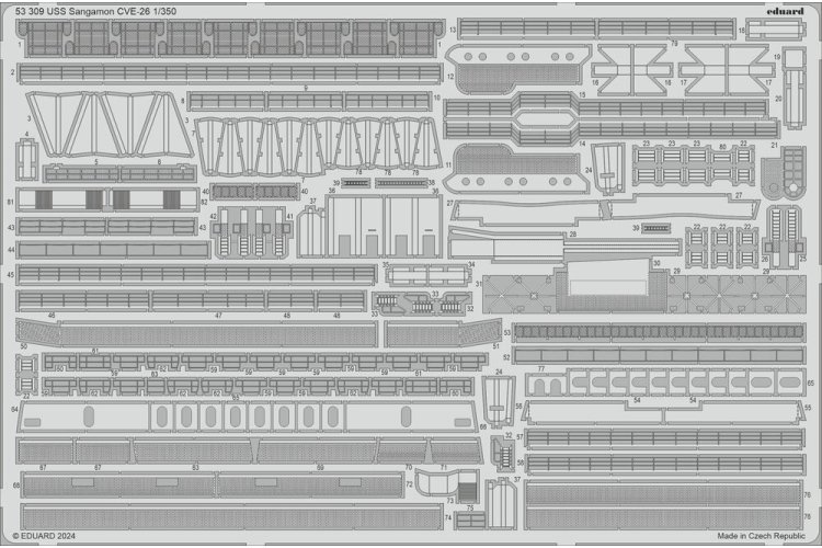 1:350 Eduard BIG5373 Accessories for USS Sangamon CVE-26 - Trumpeter - Edubig5373 xs 3 - EDUBIG5373-XS