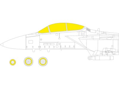 1:72 Eduard CX674 F-15C Maskering - Fine Molds - Educx674 xs 1 - EDUCX674-XS