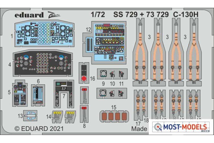 1:72 Eduard SS729 Accessoires for C-130H - Zvezda - Eduss729 1 z1 1 - EDUSS729-XS