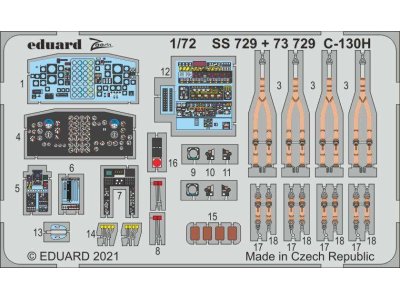 1:72 Eduard SS729 Accessoires for C-130H - Zvezda - Eduss729 1 z1 - EDUSS729-XS