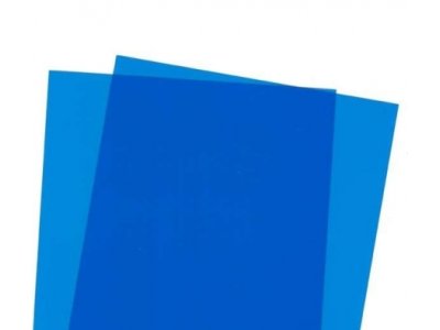 Evergreen 9902 Blue Clear 0.25mm Thick - 2 pcs - Evergreen color sheets bleu - EVR9902-XS