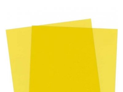 Evergreen 9904 Yellow Clear 0.25mm Thick - 2 pcs - Evergreen color sheets yellow - EVR9904-XS