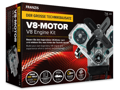 1:3 Franzis 67114-1 V8 Engine Kit - Fr67114 1 01 minw4wxidzccl8mn - FR67114-1