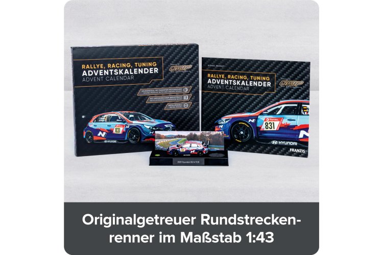 1:43 Franzis 67192-9 Rallye - Racing - Tuning - Auto Adventskalender - Fr67192 9 ads 01 - FR67192-9